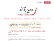 Tablet Screenshot of ouroutofsynclife.com